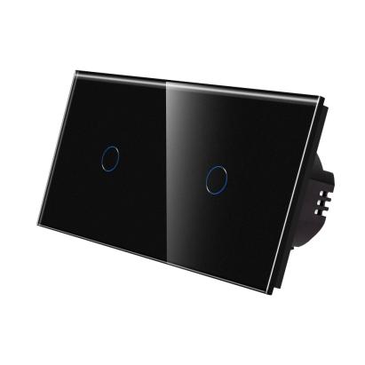 Intrerupator Simplu + Simplu cu Touch din Sticla LUXION SmartElectro IntelligentHouse