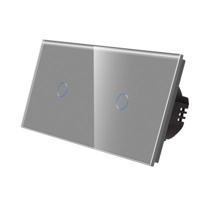 Intrerupator Simplu + Simplu cu Touch din Sticla LUXION SmartElectro IntelligentHouse