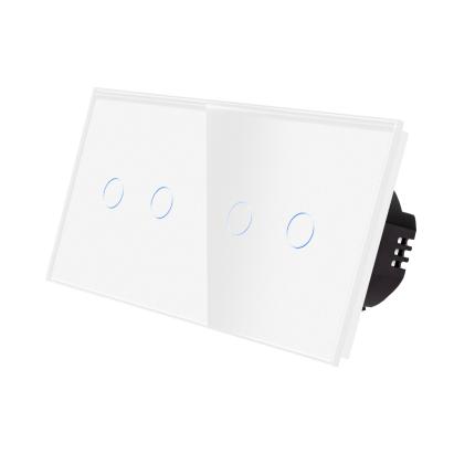 Intrerupator Dublu + Dublu cu Touch din Sticla LUXION SmartElectro IntelligentHouse