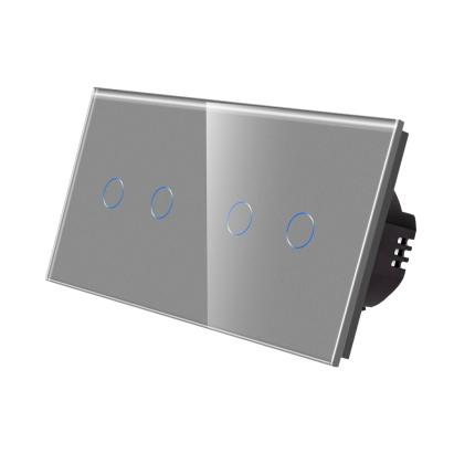 Intrerupator Dublu + Dublu cu Touch din Sticla LUXION SmartElectro IntelligentHouse