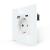 Priza Simpla + USB-A + USB-C LUXION cu Rama din Sticla SmartElectro IntelligentHouse
