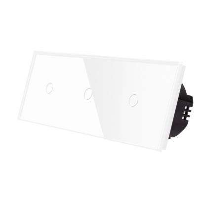 Intrerupator Simplu + Simplu + Simplu cu Touch din Sticla LUXION SmartElectro IntelligentHouse