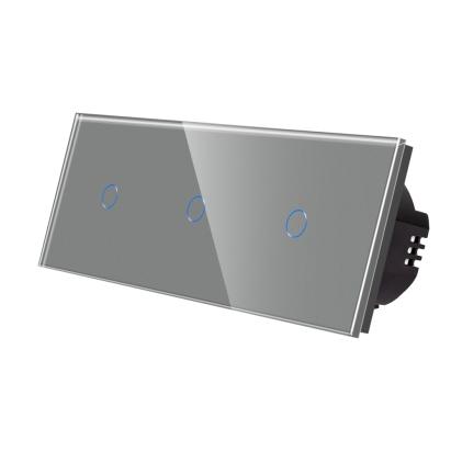 Intrerupator Simplu + Simplu + Simplu cu Touch din Sticla LUXION SmartElectro IntelligentHouse