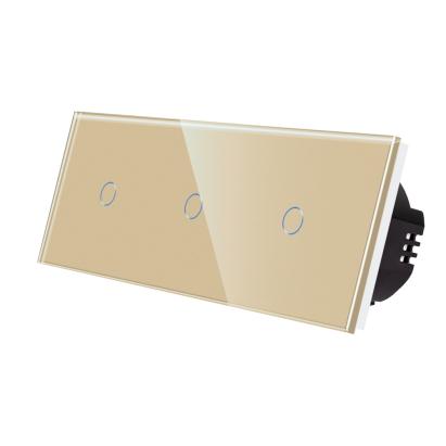 Intrerupator Simplu + Simplu + Simplu cu Touch din Sticla LUXION SmartElectro IntelligentHouse