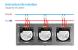 Intrerupator Dublu + Dublu + Dublu cu Touch din Sticla LUXION SmartElectro IntelligentHouse