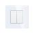Intrerupator Dublu Cap Scara Mecanic LUXION cu Rama din Sticla SmartElectro IntelligentHouse