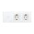 Intrerupator Simplu + 2 Prize cu Rama din Sticla LUXION SmartElectro IntelligentHouse