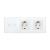 Intrerupator Dublu + 2 Prize cu Rama din Sticla LUXION SmartElectro IntelligentHouse