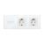 Intrerupator Triplu + 2 Prize cu Rama din Sticla LUXION SmartElectro IntelligentHouse