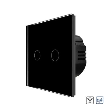 Intrerupator Dublu Wi-Fi + RF433 cu Touch din Sticla LUXION SmartElectro IntelligentHouse