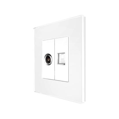 Priza TV + Internet cu Rama din Sticla LUXION SmartElectro IntelligentHouse