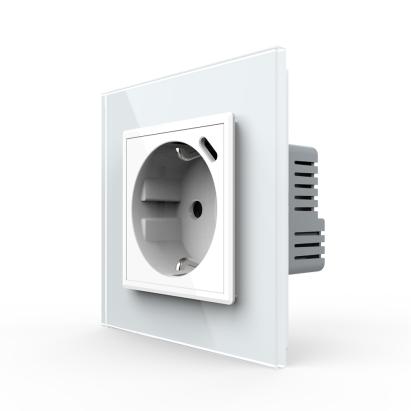 Priza Schuko + USB-C LIVOLO, Standard German - Serie Noua SmartElectro IntelligentHouse