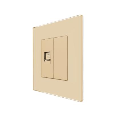 Priza Telefon + Blank cu Rama din Sticla LUXION SmartElectro IntelligentHouse