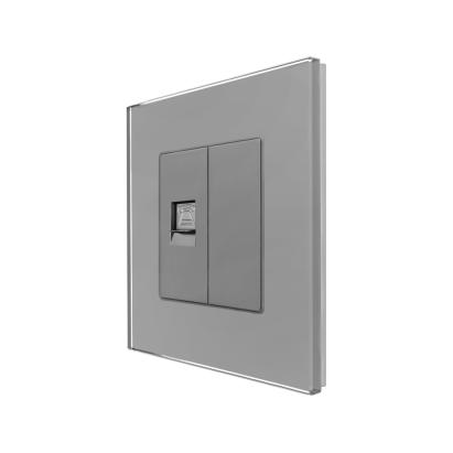 Priza Telefon + Blank cu Rama din Sticla LUXION SmartElectro IntelligentHouse