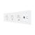 Priza Tripla Schuko + TV + Internet cu Rama Din Sticla LUXION SmartElectro IntelligentHouse