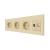 Priza Tripla Schuko + TV + Internet cu Rama Din Sticla LUXION SmartElectro IntelligentHouse