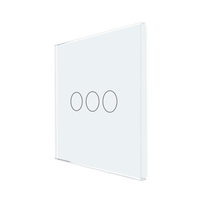 Panou Intrerupator Triplu cu Touch Din Sticla LUXION SmartElectro IntelligentHouse
