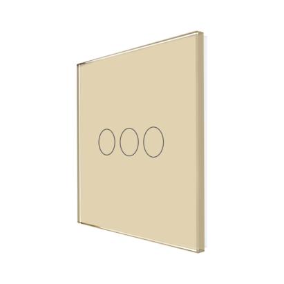 Panou Intrerupator Triplu cu Touch Din Sticla LUXION SmartElectro IntelligentHouse