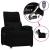 Fotoliu rabatabil electric, negru, material textil GartenMobel Dekor