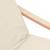 Scaun de relaxare cu taburet, crem, textil GartenMobel Dekor