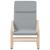 Scaun de relaxare cu taburet, gri deschis, textil GartenMobel Dekor