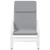 Scaun de relaxare cu taburet, gri deschis, textil GartenMobel Dekor