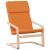 Scaun de relaxare cu taburet, galben închis, material textil GartenMobel Dekor