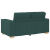 Set canapea, 3 piese, perne verde închis, textil GartenMobel Dekor