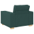 Set canapea, 3 piese, perne verde închis, textil GartenMobel Dekor