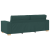 Set canapea, 3 piese, perne verde închis, textil GartenMobel Dekor