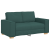 Set canapea, 3 piese, perne verde închis, textil GartenMobel Dekor