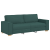 Set canapea, 3 piese, perne verde închis, textil GartenMobel Dekor