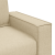 Set canapea, 3 piese, perne crem, textil GartenMobel Dekor