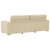 Set canapea, 3 piese, perne crem, textil GartenMobel Dekor
