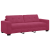 Set canapea, 3 piese, perne bordo, catifea GartenMobel Dekor