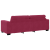 Set canapea, 3 piese, perne bordo, catifea GartenMobel Dekor