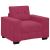 Set canapea, 3 piese, perne bordo, catifea GartenMobel Dekor