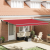 Marchiză retractabilă automată  Roșie 450x300 cm, Material de înlocuire pentru marchiză  pentru cadru de 4.5x3 m Roșu GartenMobel Dekor