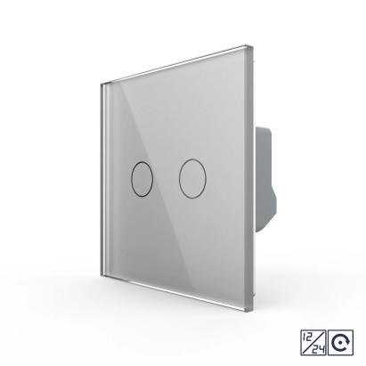 Intrerupator Dublu cu Revenire, Contact Uscat si 12/24V cu Touch LIVOLO – Serie Noua SmartElectro IntelligentHouse