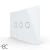 Intrerupator triplu cu touch Livolo din sticla, standard Italian, protocol ZigBee EC - Serie noua SmartElectro IntelligentHouse