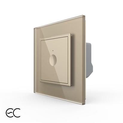 Intrerupator Simplu cu Touch LIVOLO cu Rama din Sticla - Protocol ZigBee EC SmartElectro IntelligentHouse