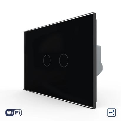 Intrerupator Dublu Cap Scara / Cruce Wi-Fi cu Touch LIVOLO, standard italian – Serie Noua SmartElectro IntelligentHouse