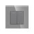 Intrerupator Dublu Mecanic cu Reset / Revenire LUXION cu Rama din Sticla SmartElectro IntelligentHouse