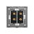 Priza Dubla cu Module Inguste cu Rama din Sticla LUXION SmartElectro IntelligentHouse