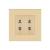 Priza Dubla cu Module Inguste cu Rama din Sticla LUXION SmartElectro IntelligentHouse