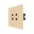 Priza Dubla cu Module Inguste cu Rama din Sticla LUXION SmartElectro IntelligentHouse