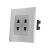 Priza Dubla cu Module Inguste cu Rama din Aluminiu LUXION SmartElectro IntelligentHouse