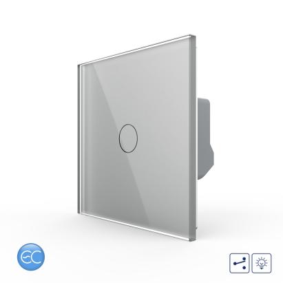 Intrerupator Simplu Cap Scara / Cruce cu Dimmer cu Touch LIVOLO din Sticla - Protocol ZigBee EC SmartElectro IntelligentHouse