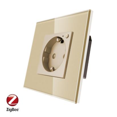 Priza Inteligenta cu Protocol Zigbee si Monitorizare Consum cu Rama Din Sticla LUXION SmartElectro IntelligentHouse
