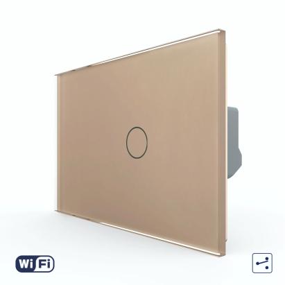 Intrerupator Simplu Cap Scara / Cruce Wi-Fi cu Touch LIVOLO, standard italian – Serie Noua SmartElectro IntelligentHouse